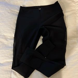 Victoria’s Secret sport size medium black leggings with sheer side panels